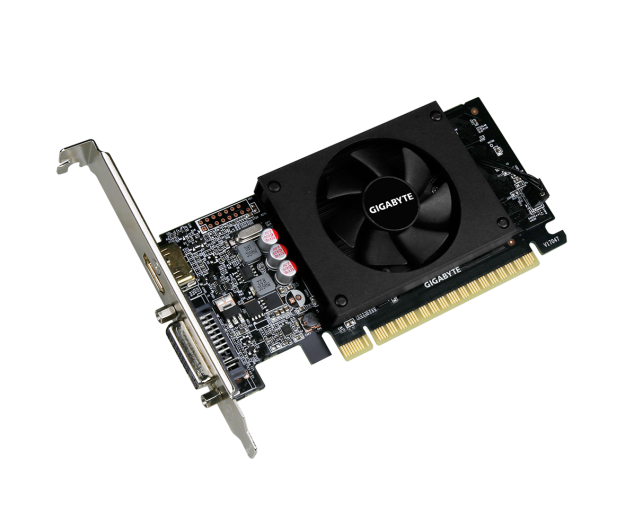 GIGABYTE GeForce GT710 2GB DDR5 64BIT DVI/HDMI/Low Profile GV-N710D5-2GL - 616269 - zdjęcie 2